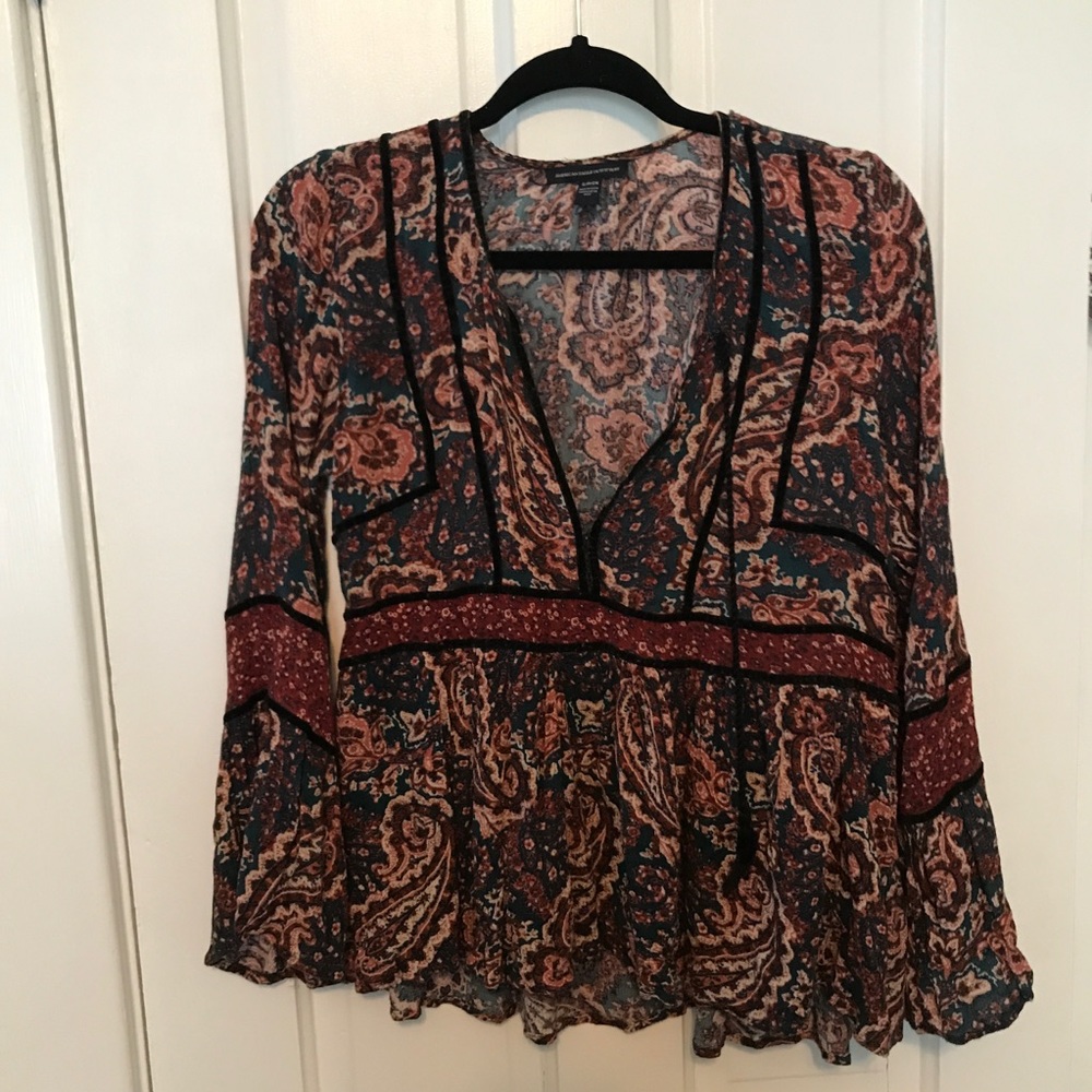 American Eagle flare shirt